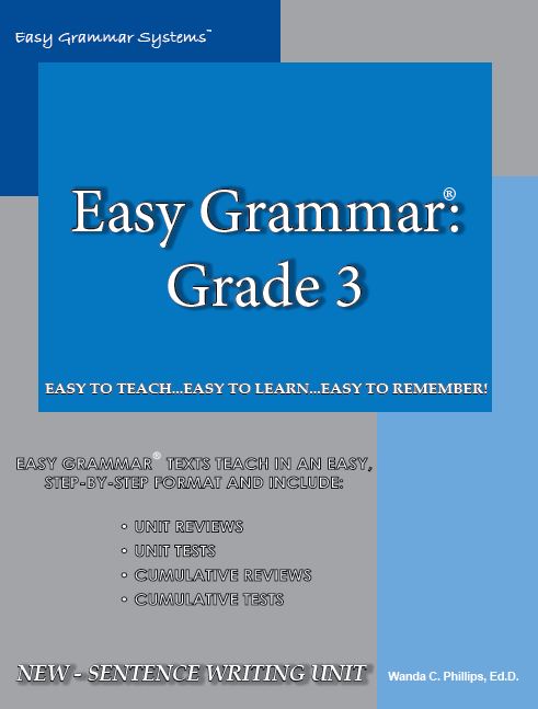 easy grammar grade 3 easy grammar systems