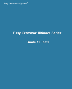 Easy Grammar Ultimate Series®: Grade 11 Test Booklet eBook - Easy ...